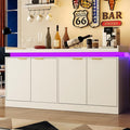 LED Sideboard Buffet Cabinet by KNOWORLD