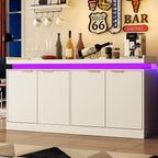 LED Sideboard Buffet Cabinet by KNOWORLD