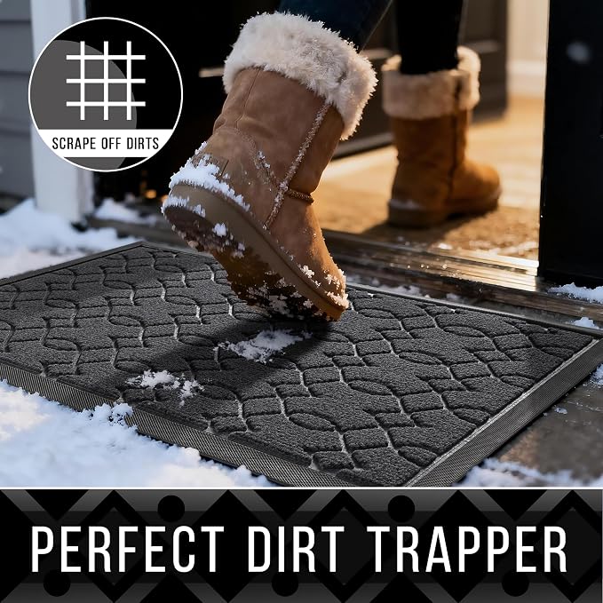 Yimobra Large Door Mat 47x32, All-Season Waterproof Doormat Outdoor Entrance - Image 3