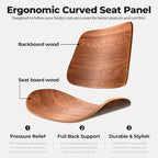 Home Office Desk Chair with Wheels, Armless Adjustable Height PU Leather Office - Image 3
