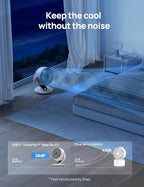 DREO Oscillating Fan for Bedroom, 13 Inch Quiet Table Fans for Home Whole Room - Image 6