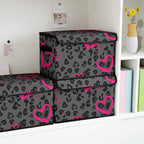 Stackable Storage Bins with Lids, Closet Organizers Fabric Box - Image 2