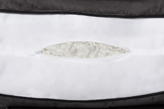 Husband Pillow Aspen Iron Grey, Reading Pillow Bed Rest Chair, Two-Sided - Image 7