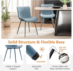 YOUNUOKE Mid-Century Modern Dining Chairs Set of 2, Armless Accent Chair - Image 7