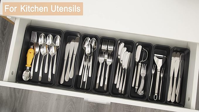15 PCS Interlocking Desk Drawer Organizer Separator - Image 5