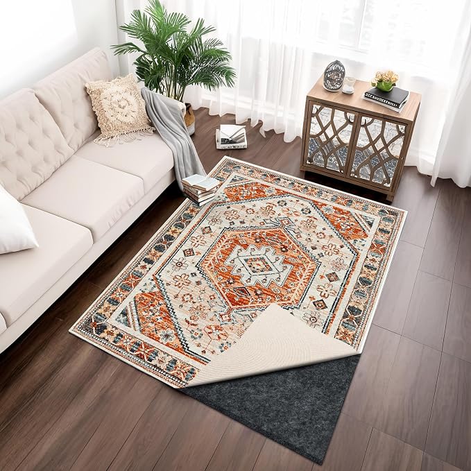 100% Waterproof Rug pad, 4x6 ft Area Rug Non-Slip Rug Pads, 1/4" Thick Carpet - Image 2