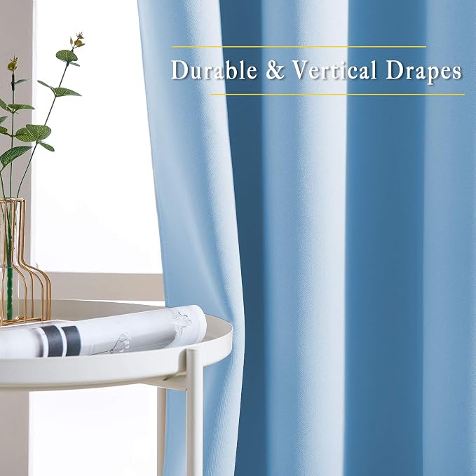 NICETOWN Blackout Room Divider Curtains 118 inches Long, Grommet Thermal Window - Image 5