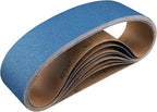10-Piece 4 x 36 Inch 120 Grit Zirconia Sanding Belts, Heavy Duty Long-lasting by Shineboc
