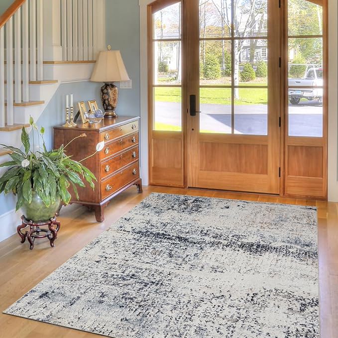 Area Rug 3×5, Vintage Boho Rug, Ultra-Soft Low Pile, Non Slip, Stain Resistant - Image 6