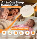 White Noise Sound Machine with Voice Recording & 16 Soothing Sounds +3 Night - Image 2