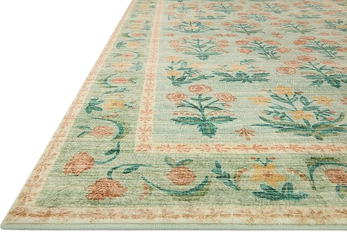 Loloi Rifle Paper Co. Eden Collection EDE-01 Mughal Rose Blush 8'-6" x 11'-6" - Image 4