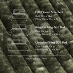 EVERGRACE Velvet Quilt Set California King 118'' x 106'', Luxurious Soft - Image 9