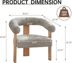 VKNOW Accent Chair Living Room Chair, Modern Upholstered Arm Chair - Image 2