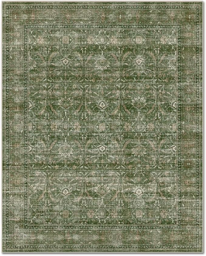Washable 6x9 Area Rugs for Living Room, Boho Non-Slip Vintage Distress Large - Image 8