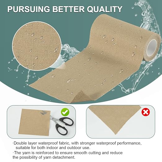 Canvas Repair Tape, 4×63 Inches Black Waterproof Self-Adhesive Patch - Image 3