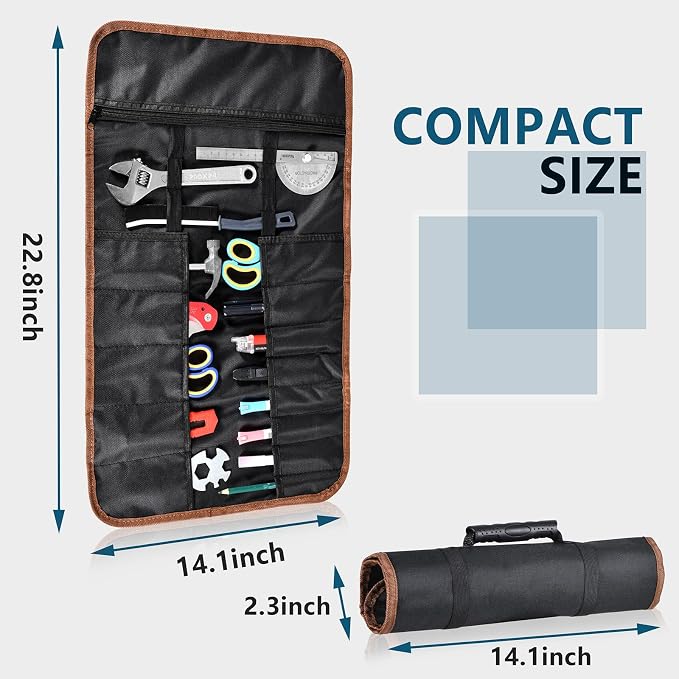 Roll Up Tool Bag, Roll Up Bag Tools Organizers - Image 4