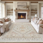 zesthome 8x10 Area Rugs for Living Room, Non-Slip Backing Washable Rugs by Zesthome