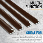 Adhesive V Shape Weatherstrip, Weather Stripping Door Seal Strip Foam Door - Image 5