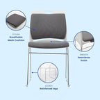 20 Stacking Chairs Stackable for Waiting Room, Office Home Guest Chair - Image 5