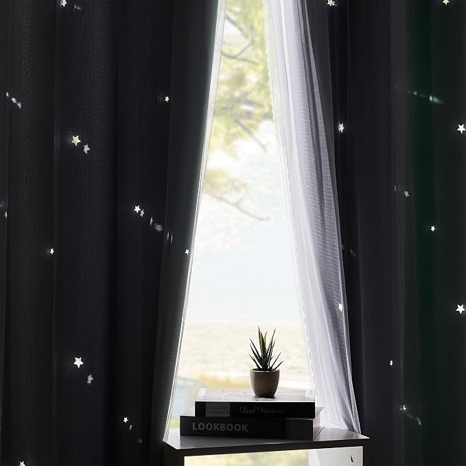 XiDi Curtains for Bedroom Decor, Rainbow Green LightgreyGrey52/54/1 - Image 5