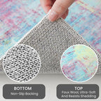 IOHOUZE Abstract Runner Rug 2x12 Ft Washable Runners - Image 4