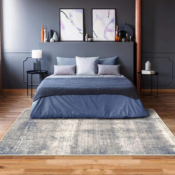 5x7 Area Rugs - Ultra-Thin Washable Rug - Modern Abstract Style - Image 4