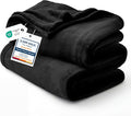 Bedsure GentleSoft Fleece Blanket California King Size Black by BEDSURE