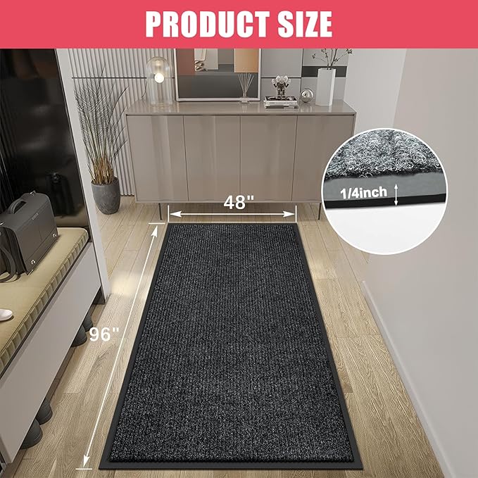 Kuyal Front Door Mat, Commercial Floor Mats Inside Outside Entrance, Heavy Duty - Image 3