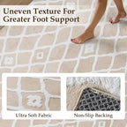 Ivory 6x9 Area Rug Moroccan Shag Living Room Washable Carpet Soft Non Shedding - Image 2