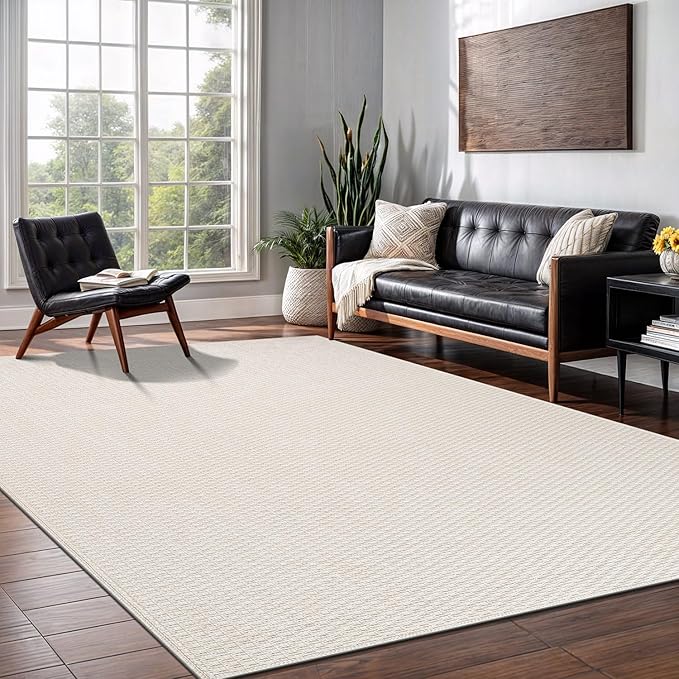Easy Jute Rug 6x9 Indoor Outdoor Natural Rugs Solid Fiber Rug Woven Area Rug - Image 10