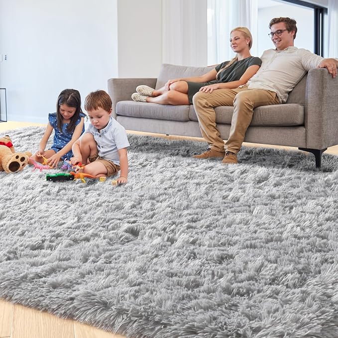 PAGISOFE Super Soft Shaggy Rugs Carpets, 5x7 Feet, Plush Washable Area Rugs - Image 2