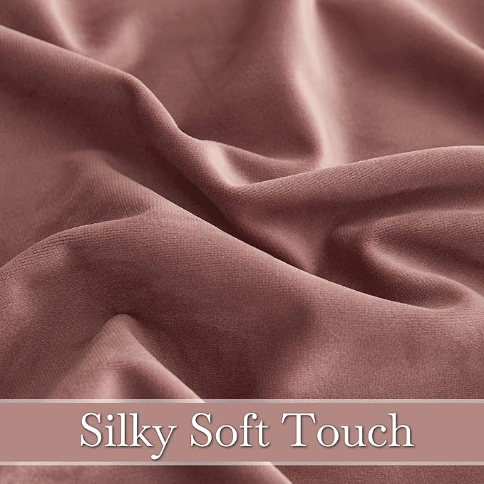 RYB Home Soft Velvet Curtain for Home Decoration, Wild Rose Room Darkening - Image 5