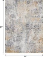 Area Rug 5×7, Vintage Boho Rug, Ultra-Soft Low Pile, Non Slip, Stain Resistant - Image 2