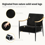 Modern Accent Chair for Living Room Bedroom Mid Century Arm Chair Upholstered - Image 3