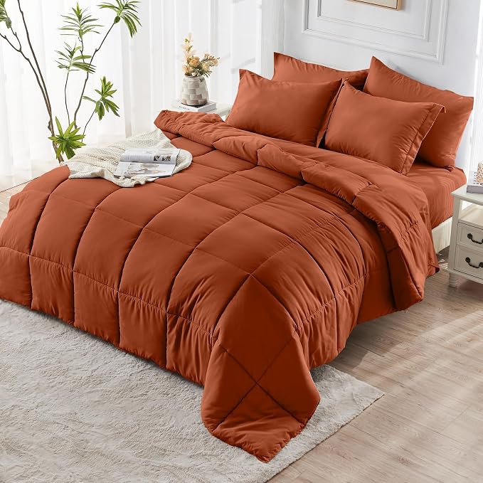 JOLLYVOGUE California King Comforter Set, Ultra-Soft Bed in a Bag Cal King Size - Image 8