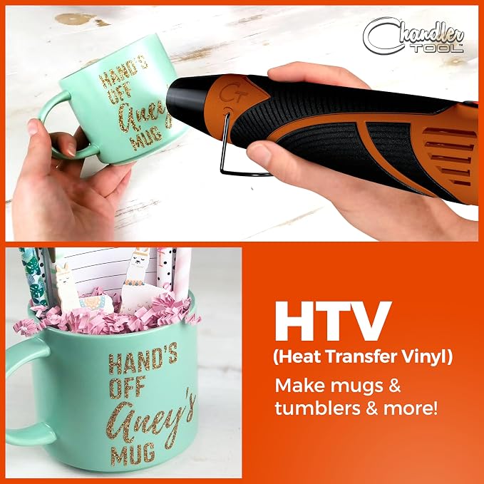 Heat Gun for Crafting, Mini Dual Temp Hot Air Gun Tool for Epoxy Resin - Image 7