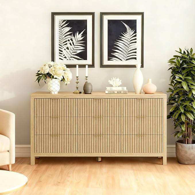 ZXSHD 9 Drawers, Modern Large Chest Mid Century Modern Dresser TV Stand - Image 6