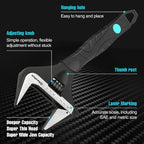 DURATECH 10-Inch Adjustable Wrench, Wide Jaw Opening Black Oxide Finish - Image 3