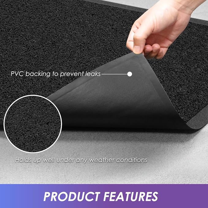 Kuyal Door Mat, Non Slip Waterproof Outdoor Mats, Commercial Floor Inside - Image 4