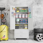 Aobabo 2 Large Drawer Metal Storage Cabinet - Image 2