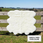 Premium Genuine Super-Soft Sheepskin Rug Large Six Pelt Natural Non-Dyed Fur - Image 4