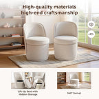Swivel Accent Chair Set of 2, 360° Swivel Round Chair - Image 4