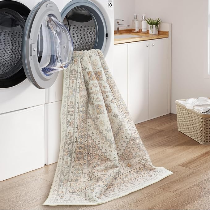 zesthome 8x10 Area Rugs for Living Room, Non-Slip Backing Washable Rugs - Image 6
