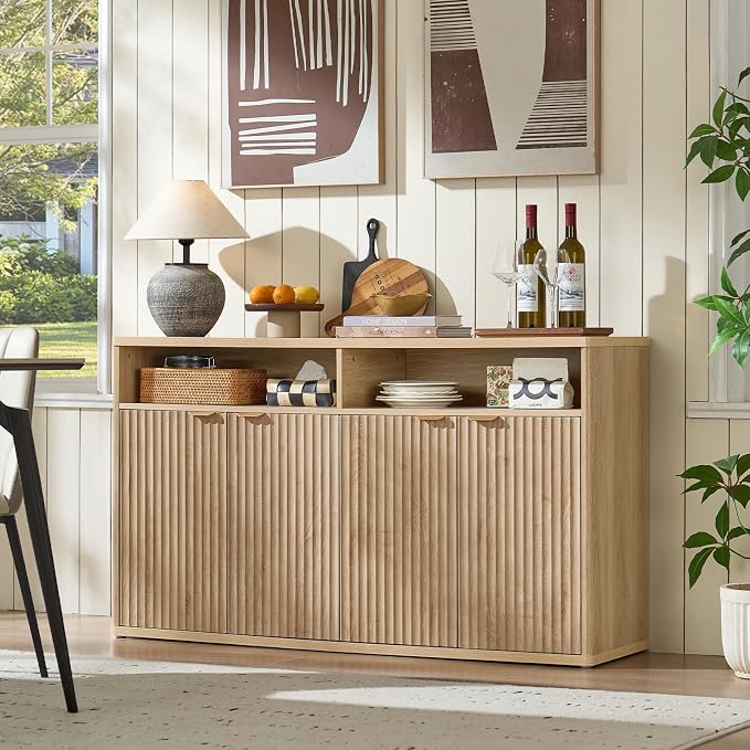 LEYAOYAO Fluted Buffet Cabinet - Image 5
