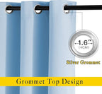 NICETOWN Blackout Room Divider Curtains 118 inches Long, Grommet Thermal Window - Image 2