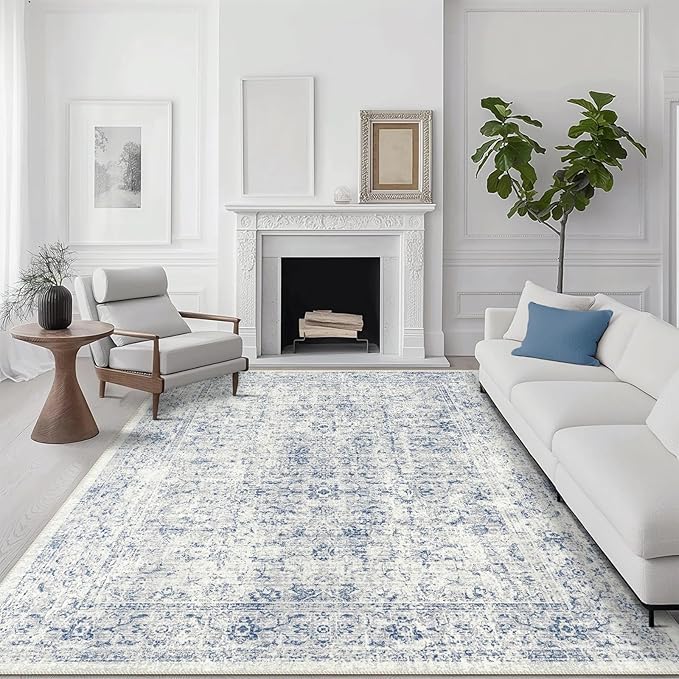 3x5 Rug, Small Area Rug for Living Room, Machine Washable Non-Slip Throw Rug - Image 2