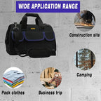 18 Inch Tool Bag, Waterproof Wide Mouth Tool Kit, Heavy Duty Tool Bag Organizer - Image 7