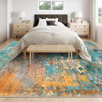Lahome Modern Abstract Area Rugs 9x12 Living Room Rug, Washable Rugs - Image 2