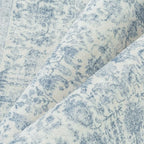 Blue Area Rug 3x4 Office Entryway Rug Machine Washable Kitchen Vintage - Image 9