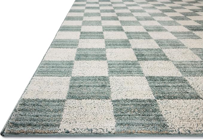 Loloi Chris Loves Julia Calvin Collection CLV-01 Blue/Ivory 2'-7" x 10'-0" - Image 5